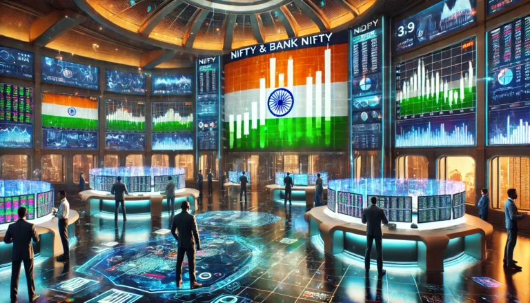 “Traders analyzing NIFTY and BANK NIFTY derivatives on digital trading screens in India”
