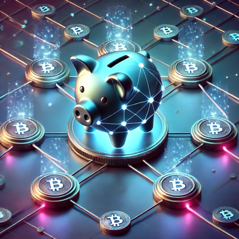 Illustration of decentralized finance (DeFi) earning passive income