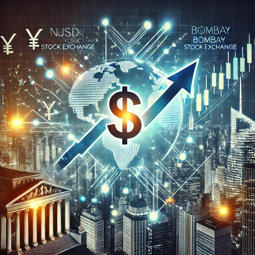 USD INR currency trading illustration